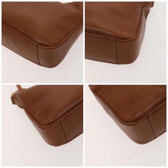 GUCCI Bamboo Hand Bag Leather 2way Brown Gold - Picture 16 of 16